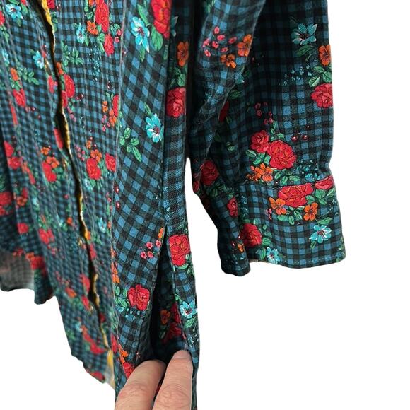 Matilda Jane Floral Collared Button Down Dress women’s size small - Picture 7 of 7